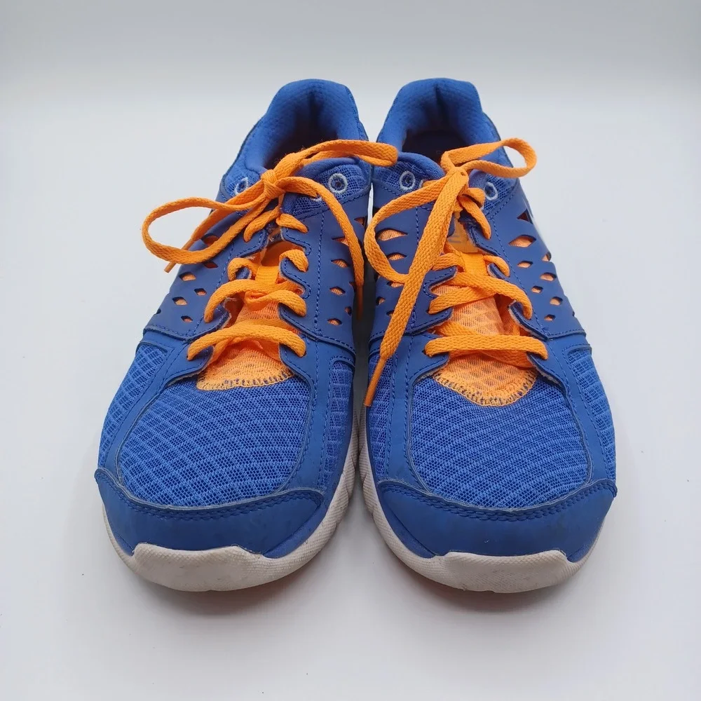 Nike Free 5.0 Running Shoes Womens 8 Blue Orange‎ Excellent Lightweight Mesh